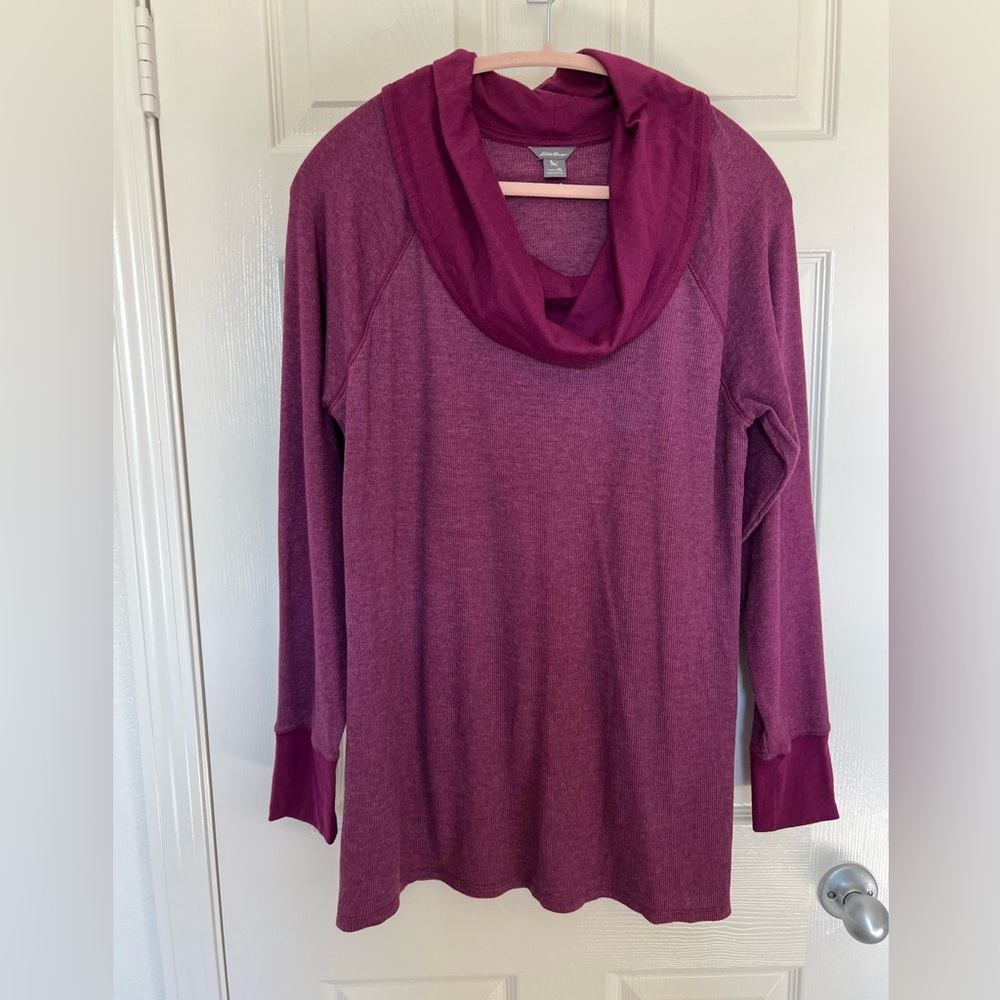Eddie Bauer Cozy Cowl Neck Tunic Top-size XL